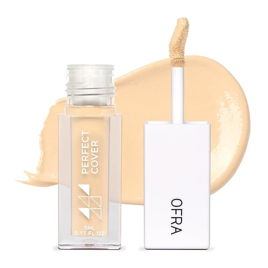 OFRA Cover Concealer - Honey - Natural Finish Liquid Concealer - Shade with Warm Undertones - Hydrating, Smoothing, and Long-Lasting Formula - Makeup and Under Eye Color for Dark Circles - 5 ml
