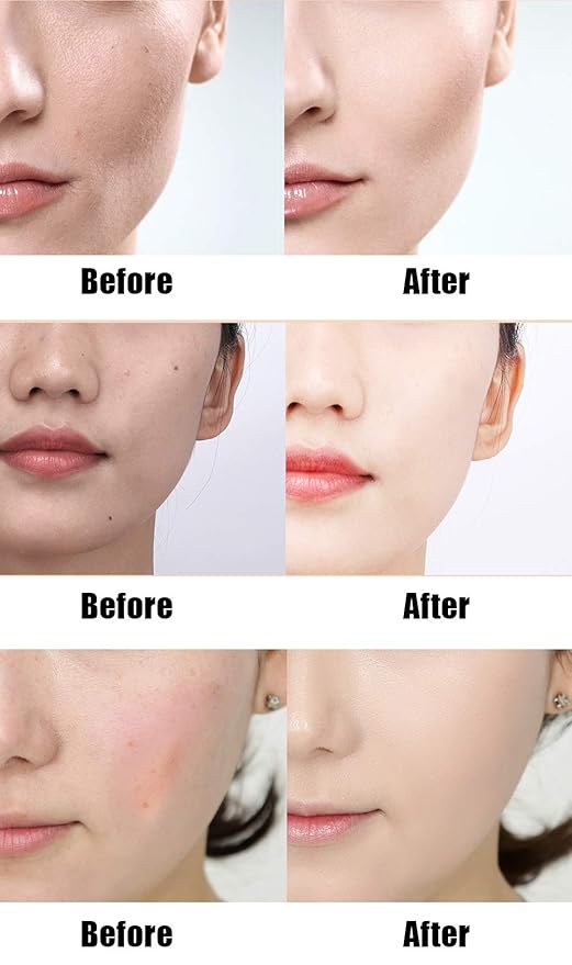 GL-Turelifes Mushroom Head Air Cushion Foundation CC Cream Water Feeling Flawless BB Cream Moisturizing Oil Control, Lightweight & Smoothing Natural Concealer (Ivory White)