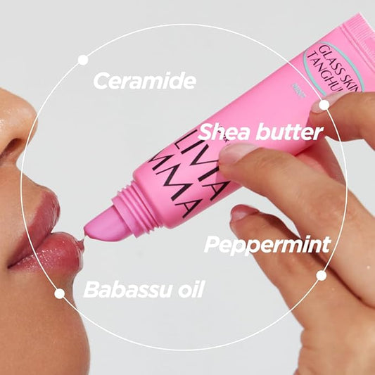 Mint Glass Skin Tanghulu Liptox - Korean Plumping Lip Balm with Peppermint, Shea Butter & Macadamia Seed Oil - Restore Dry Lips and Shine - Non-Sticky Korean Lip Balm - 10 ml