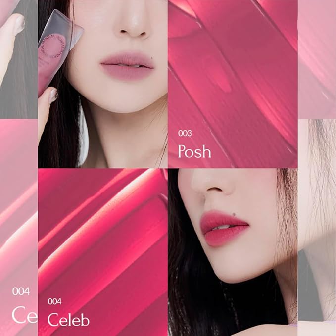 Objet Water Lip Stain Matte Lipstick – (Watery to Blurry Tint), Long-Lasting, Hydrating, Waterproof Wear – K-Beauty Liquid Lipstick for Women, Bold Red Tinted Gloss (008 PITCH)