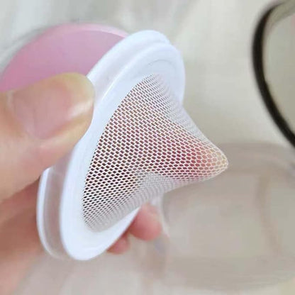 2 Pcs Loose Powder Container,3g Reusable Plastic Empty Powder Case Loose Powder Compact Case with Mirror and Net Sifter,Portable Makeup Powder case