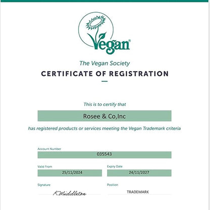 Rosee Lip Gloss Vegan & Cruelty Free Treatment, Professional Make up, Long Lasting Glossy with Shea Butter, Moisturize, Protect & Smooth, High Shine, Non-Sticky (f. Sparkling Rose Gold, 0.5)