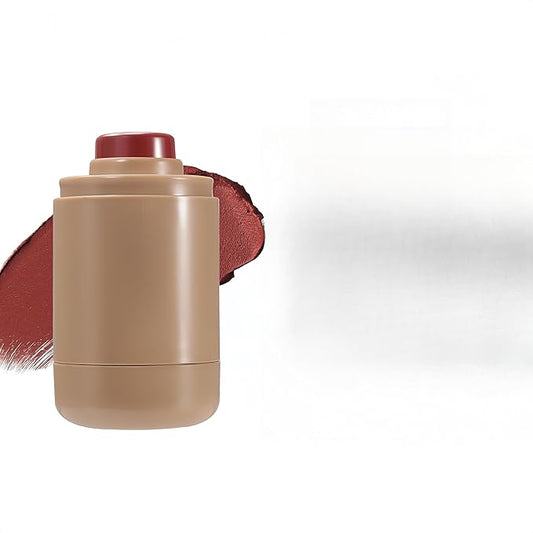 MAEPEOR Matte Blush Stick Creamy Natural Looking Finish Face Blush Long-Lasting Lightweight Buildable Blushes Stick for Cheeks (Color H05)
