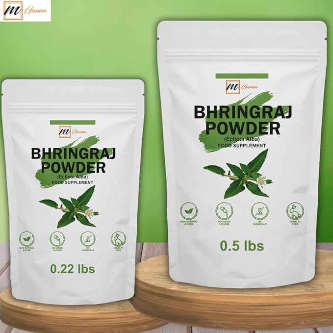 100% Natural Bhringraj Powder Pure Eclipta Alba for Hair Health & Skin 0.22 LBS 100 Grams