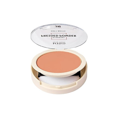 Soft Matte Pressed Powder, Blurring Poreless Face Powder Makeup, Medium Coverage Setting Powder Infused with Salicylic Acid & Niacinamide, Clean Beauty (Sun Beige, 0.28 Ounce)