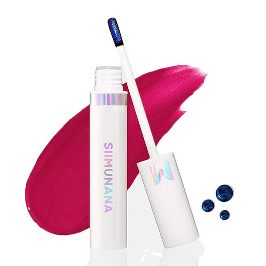 Peel Off Lip Stain,Long Lasting, Waterproof Nude Lip Tint,Transfer Proof Nude Lip Tint, ip stain peel off Non-Stick Cup for All Skin Types, Create A Natural Lip Color 04# bright plum