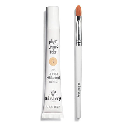 Sisley Paris Phyto-Cernes Eclat, No. 3-15 mL - Eye Concealer - Tinted Anti-Dark Circles Product - Instantly Masks Dark Circles & Targets Puffiness - Natural, Long-Wear Finish - Includes Brush