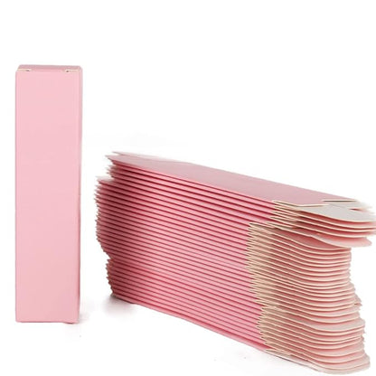 COSIDEA 50 PCS Empty Matte Pink Lip Gloss Boxes W22 xW22 xH92mm /0.87 * 0.87 * 3.62 inch, Cosmetic Perfume/Mascara Box Packaging for Small Business Wholesale, small Kraft Paper Box
