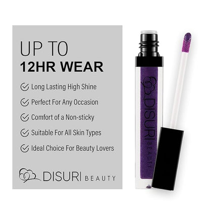 Shimmer Lip Gloss - Non-Sticky Girls Gloss - Long Lasting High Shine - 0.7 FL Oz Gloss for Girls & Women - Cruelty Free - (Shar: S19)