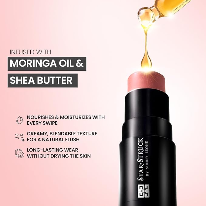 Blush Stick For Women - Pretty In Pink Blusher Highlighter Blush Stick For Cheeks Matte Finish Waterproof And Long Lasting Blusher, Face Makeup 1 count (Pack of 1)
