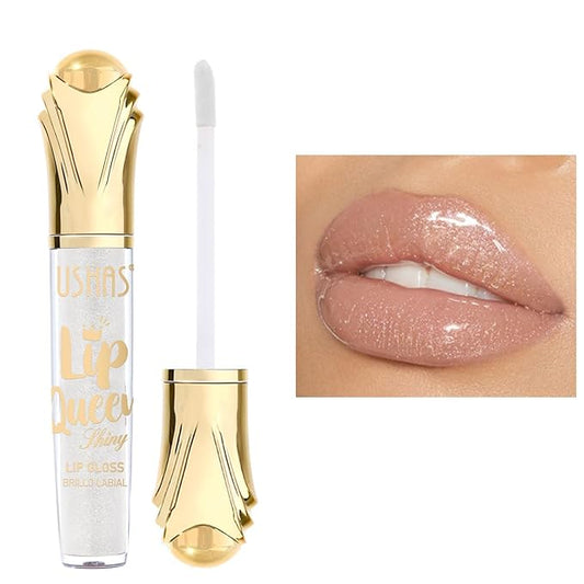 USHAS Lip Gloss,Lip Glow Oil, Shiny Smooth Soft Liquid Lip Glosses Lip Stain, High-Shine Finish, Moisturizing For Girls And Women Makeup (S1, Pack of 1)