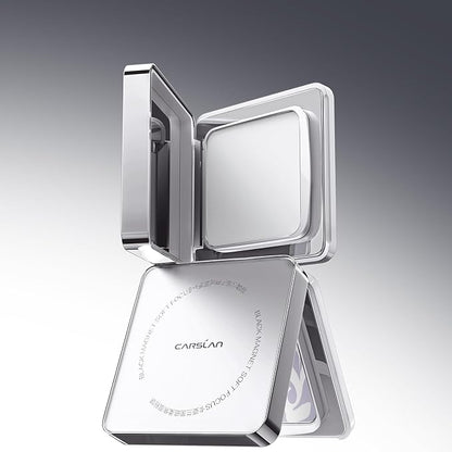 Black Magnet Soft Focus Powder, Waterproof Translucent Pressed Setting Powder, 24H Longlasting Talc-Free Face Powder, Oil Control Compact Makeup,03 Translucent For Sensitive Skin, 0.28Oz