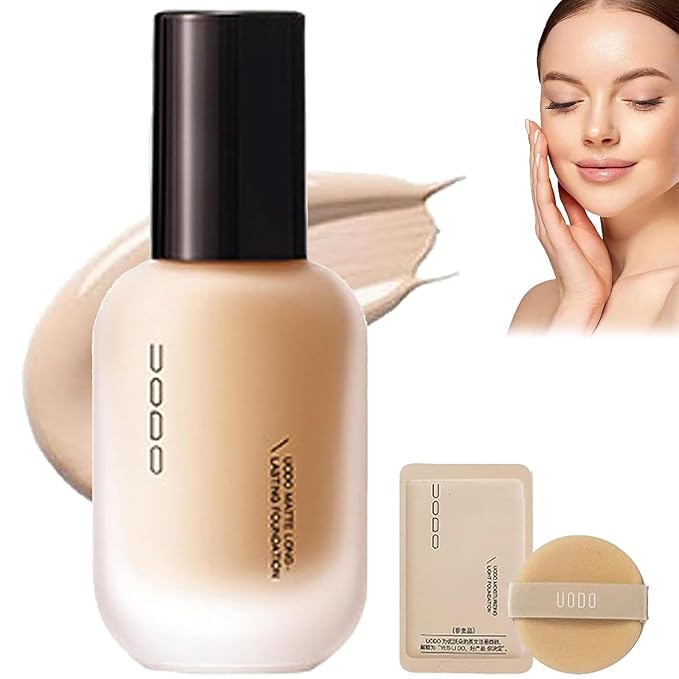 Uodo Liquid Foundation, Moisturizing Light Foundation, Matte Long Lasting Foundation, Base Uodo Liquid Foundation, Hydrating And Long-Lasting Foundation For All Skin Types (Oil control #C01, one size)