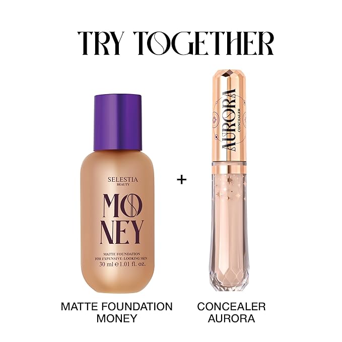 Money Liquid Matte Foundation – Long-Lasting, Natural Looking & Buildable Coverage – For Combination, Dry, Oily Skin – Lightweight & Moisturizing (Vanilla)