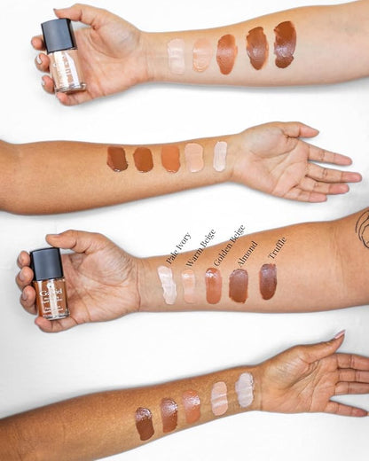 Gabriel Cosmetics Liquid Foundation, Organic Formula- 1 fl oz. (Warm Beige, 1.0)