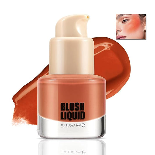 Liquid Blush, Multi-Use Make Up for Cheeks & Lips, High Pigment Matte Blush, Silky Creamy & Blendable Color for Highlighting Contour, Creating a Natural Moisturizing Finish