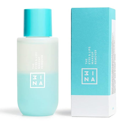 3INA The Eyes & Lips Makeup Remover - Extra Gentle Waterproof Make-up Remover for Sensitive Skin and Eyes - Alcohol Free Liquid Makeup Remover with Aloe Vera - Non Oily for Dry Skin - 3.38 Fl. Oz