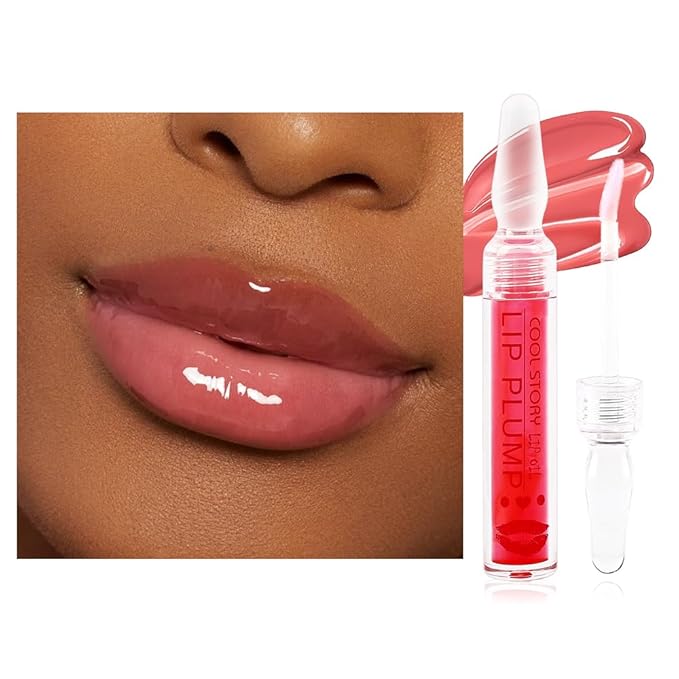 COOL STORY Lip Fuller Gloss, Moisturizing Hydrating Lip Serum, Fuller Lip Care, Lip Plumping Oil for Women