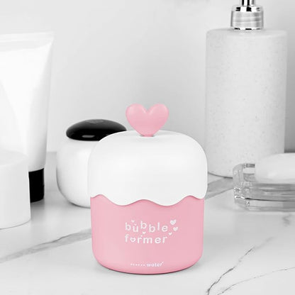 Face Cleanser Bubbler, Bubble Maker for Face Wash, Bubble Foamer Device, Gentle Deep Cleanser, Maker Face Foaming Maker for Cleaning (1, Pink)