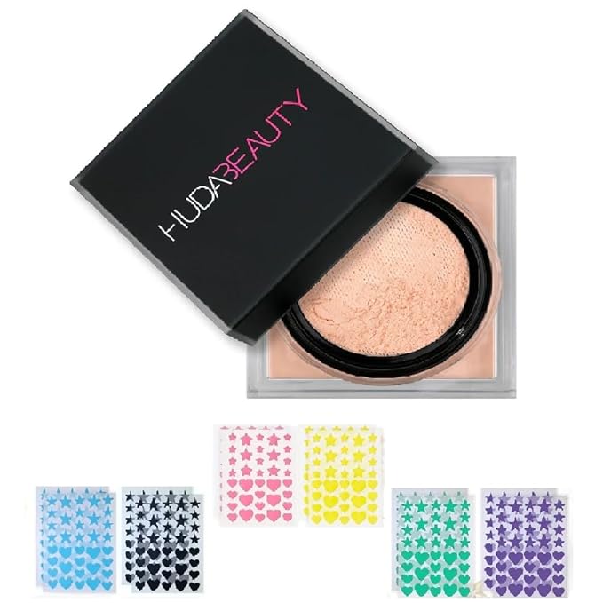 H.U.D.A BEAUTY Easy Bake Loose Baking & Setting Powder Cupcake (0.71 oz / 20 g) + Bonus Acne Patch (36 Pieces)