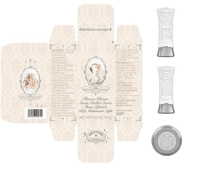 Flower Knows Swan Ballet Shine Lipstick,Hydrating Solid Lip Gloss,Moisturizing Red Tinted Lip Balm-Long Lasting Lip Gloss in Balm for Girls&Women,Vegan & Cruelty-Free(B09 Midsummer Night)