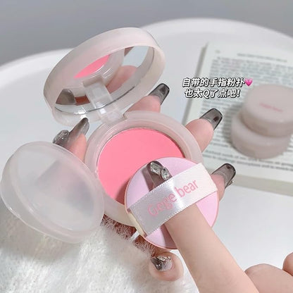 Powder Blush, Lightweight, Smooth, Natural Powder Blush with Long-Lasting All-Day Face Enhancing Makeup Color, Blends Easily，1 Count (1, 01 Jelly Pink, Medium)