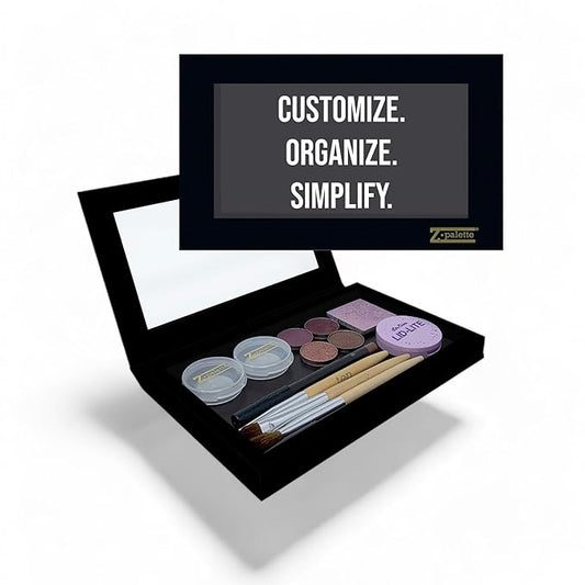 Deep Large Magnetic Makeup Palette, Empty Magnetic Palette, Universal Magnet makeup palette for Eyeshadows, Powders, Customizable Beauty Organizer with Clear Window
