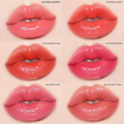 YNM Candy Gloss Balm (06 COCONUT SHELL, 3g) (+9 colors) K-beauty, Tinted, Color Lipstick Balm, Glossy, Moisture, korean, Jelly lips, Non-Sticky and Long-lasting