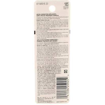 Maybelline Instant Age Rewind Eraser Dark Circles Treatment Concealer, Light 0.2 oz (Pack of 2)