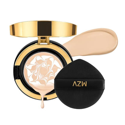 Cushion Foundation Dewy Finish, Natural Coverage,Pack of 1,Glass Skin, Long-Lasting, Lightweight, Buildable Coverage(21#Neutral, 0.49ounce)