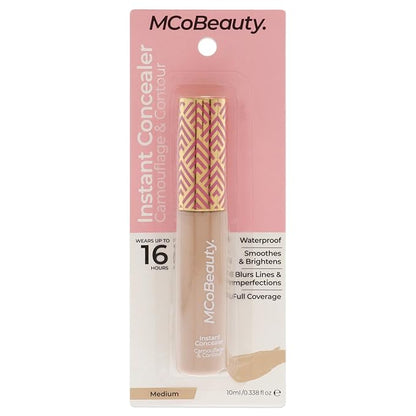 MCoBeauty Instant Camouflage And Contour Concealer - Highly Pigmented, Full Coverage - Instantly Brightens And Smooths The Skin - Blurs Imperfections And Corrects Dark Circles - Medium - 0.3 Oz