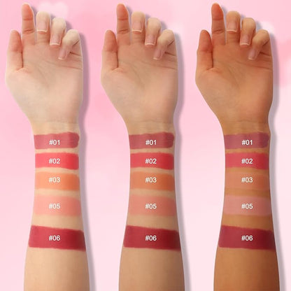 Erinde Liquid Blush for Cheeks, Soft Cream Blush Makeup, Natural-Looking Matte Finish, Lightweight, Long-Wearing, Vegan & Cruelty-Free, 05