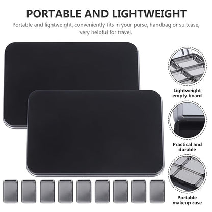 Empty Eyeshadow Palette Refillable Eyeshadow Palette Empty Makeup Palette Storage Box for Lipstick Blush