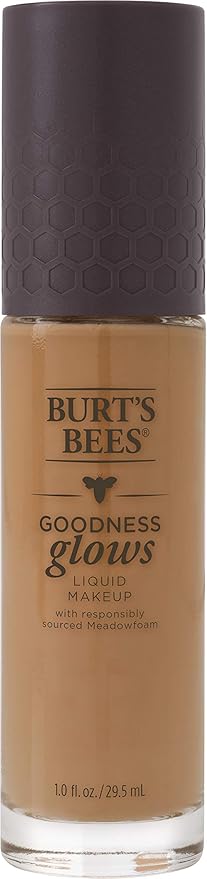 Burts Bees Goodness Glows Liquid Makeup, Rich Caramel - 1.0 Ounce (Pack of 2)