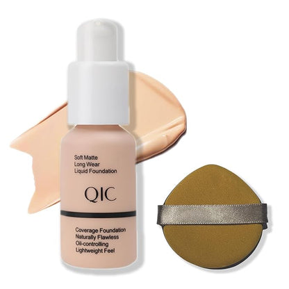 Foundation,Matte Foundation Concealer Full Coverage,Oil-Control &Waterproof Foundation Makeup For Women. (#102, 30ml)