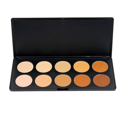 10 Colors Cream Contour Face Concealer Palette, FantasyDay Long Lasting Full Hydrating Coverage Conceals Corrects Foundation Camouflage Makeup Gift Set for Correcting Dark Circles Acne Blemish