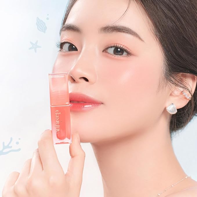 dasique Juicy Dewy Tint (17 Fig Berry) 0.12 oz | Light Application with moisture | Long-wearing Glossy Lip Stain, Non-sticky | Vegan, Cruelty-free | K-beauty