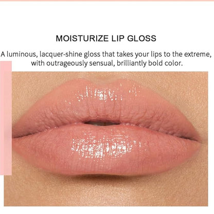 Lip Gloss Moisturizing Glossy Finish All-Day Wear Gloss for Daily Use Clear