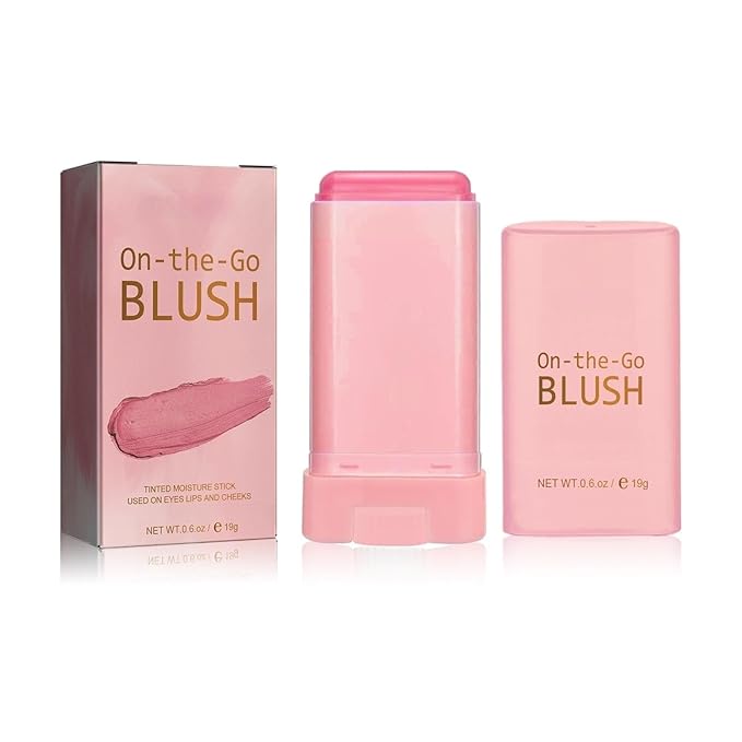 Rare Beauty Liquid Blush Stick Cream Blusher, On-The-Go Blush Brushes for Makeup Cheeks, Suitable for All Skin Types (pink)