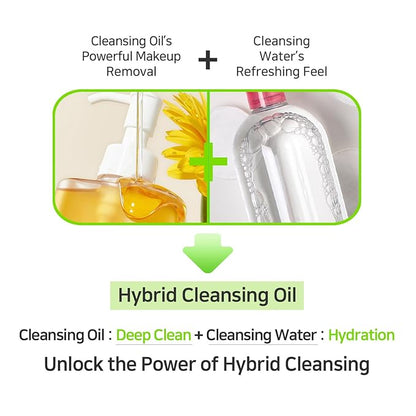 Hydrating Makeup Remover Korean Cleanser for Face, LHA Natural Oil Complex Refreshing Gentle Cleanser for Sensitive Skin. Green Plum Low PH Cleansing Oil 200ml 6.76 Fl. Oz.