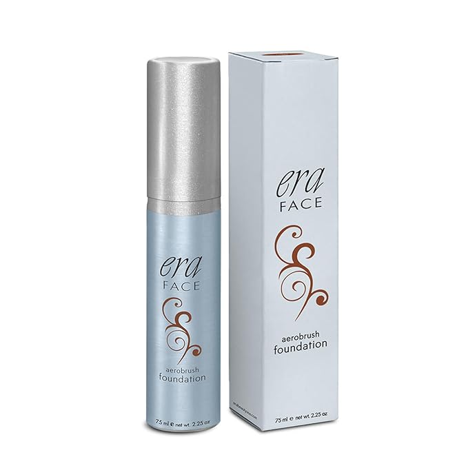 ERA Face spray makeup (R10 - Cocoa, 2.25 oz) - airbrush foundation, everyday, buildable, professional spray on cosmetics by Era Beauty
