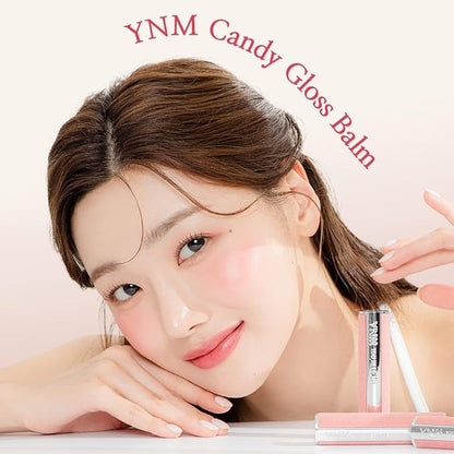 YNM Candy Gloss Balm (06 COCONUT SHELL, 3g) (+9 colors) K-beauty, Tinted, Color Lipstick Balm, Glossy, Moisture, korean, Jelly lips, Non-Sticky and Long-lasting