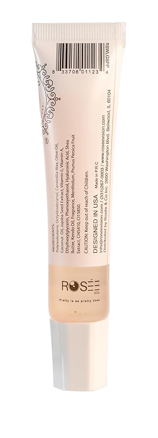 ROSÉE & CO Rosee Lip Gloss Vegan & Cruelty Free Treatment, Professional Make up, Long Lasting Glossy with Shea Butter, Moisturize, Protect & Smooth, High Shine, Non-Sticky (m. Scarlet Peach, 0.5)
