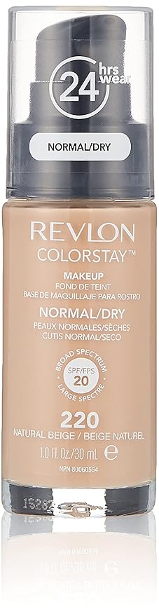 Revlon ColorStay Makeup, Normal/Dry Skin, Natural Beige 220, 1 Ounce