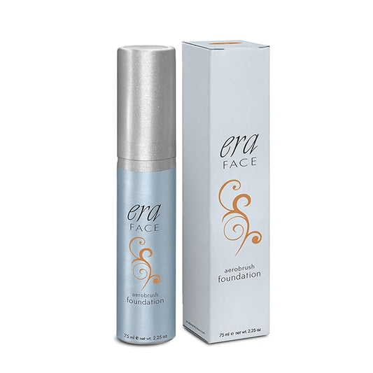 ERA Face spray makeup (R8 Amber, 2.25 oz) - airbrush foundation, everyday, buildable, professional spray on cosmetics by Era Beauty