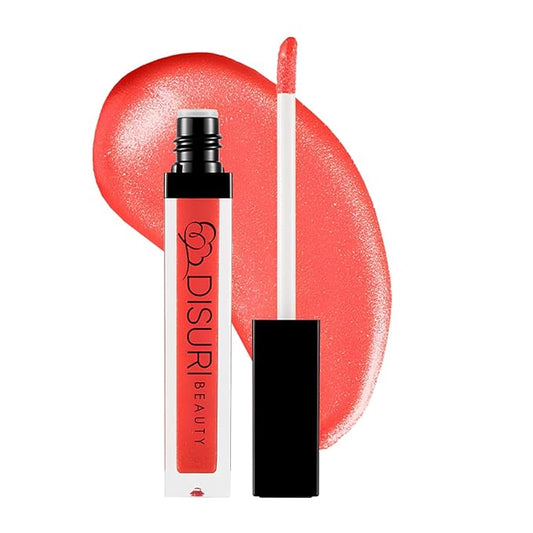 Shimmer Blast Lip Gloss for Girls and Women - Non-Sticky and Long-Lasting Formula - Get Ultra Shine with Flavored Lip Gloss - 0.7 FL Oz - (Sunset Glow: S54)