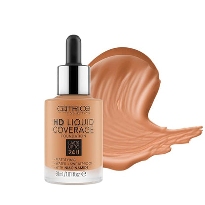 Catrice | HD Foundation 70 & Prime & Fine Dewy Glow Spray Bundle | Full Coverage Makeup | Vegan & Cruelty Free