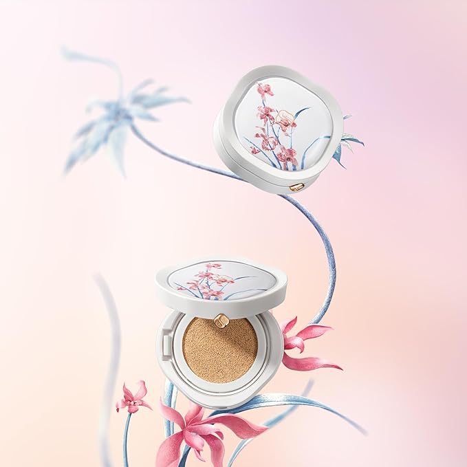 FLORASIS Flawless Jade Breathable Longwear Cushion Foundation (Ode to Embroidery) (N30 Bathing Beauty, 1 Count)