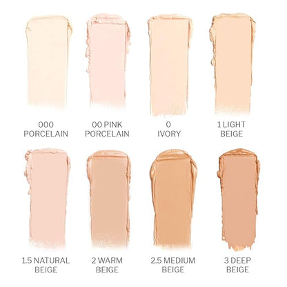 Camera Stick Foundation by True + Luscious - Full Coverage Cream Foundation - Non-Comedogenic & Hydrating Formula - Vegan, Paraben Free, & Cruelty Free - 0.49 oz (Shade 1: Light Beige)