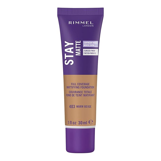 Rimmel Stay Matte Foundation, Warm Beige, 1 Fluid Ounce